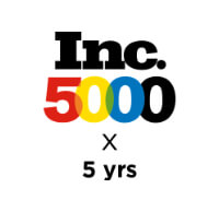 5 times Inc 5000 Award